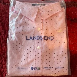Lands’ End No Iron long sleeve button up